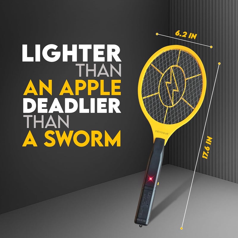 DeVogue ® Pack of 2 Electric Fly Swatter Bug Zapper Battery Operated Flies Killer Indoor & Outdoor Pest Control Mosquito Zapper and Insect Catcher Racket (Packing May Vary) - Image 3